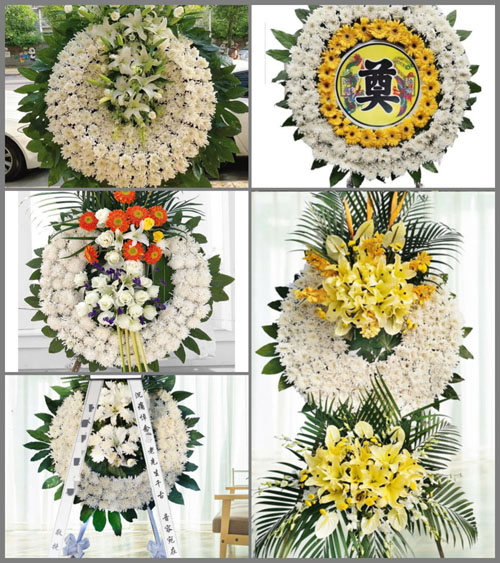 贵州贵阳息烽县流长乡前奔村花圈速递